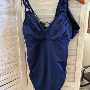 Seraphine maternity  blue 2 piece swimsuit